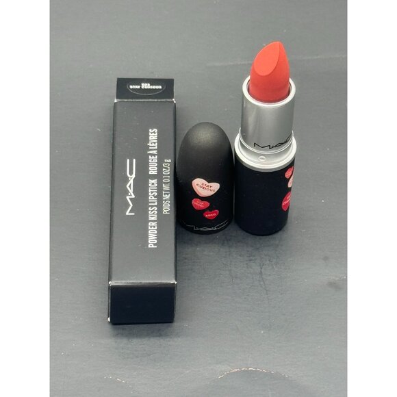 MAC Powder Kiss Lipstick 923 Stay Curious 0.1 Oz/ 3g - Picture 2 of 4